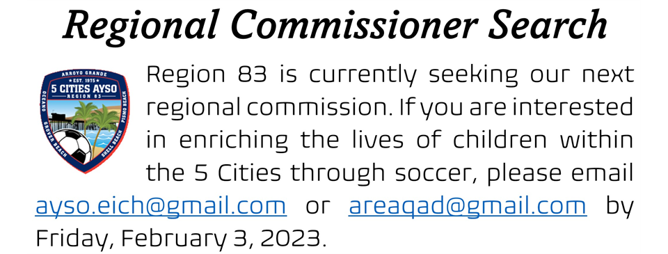 Region 83 - Regional Commissioner Search